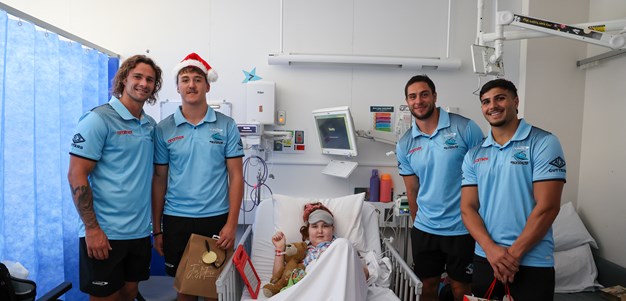 Sharks spread Christmas cheer in community blitz