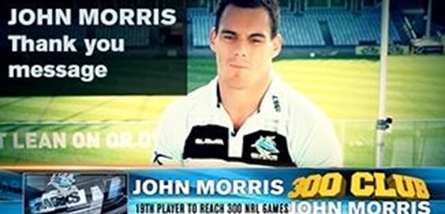 John Morris -Thank you message