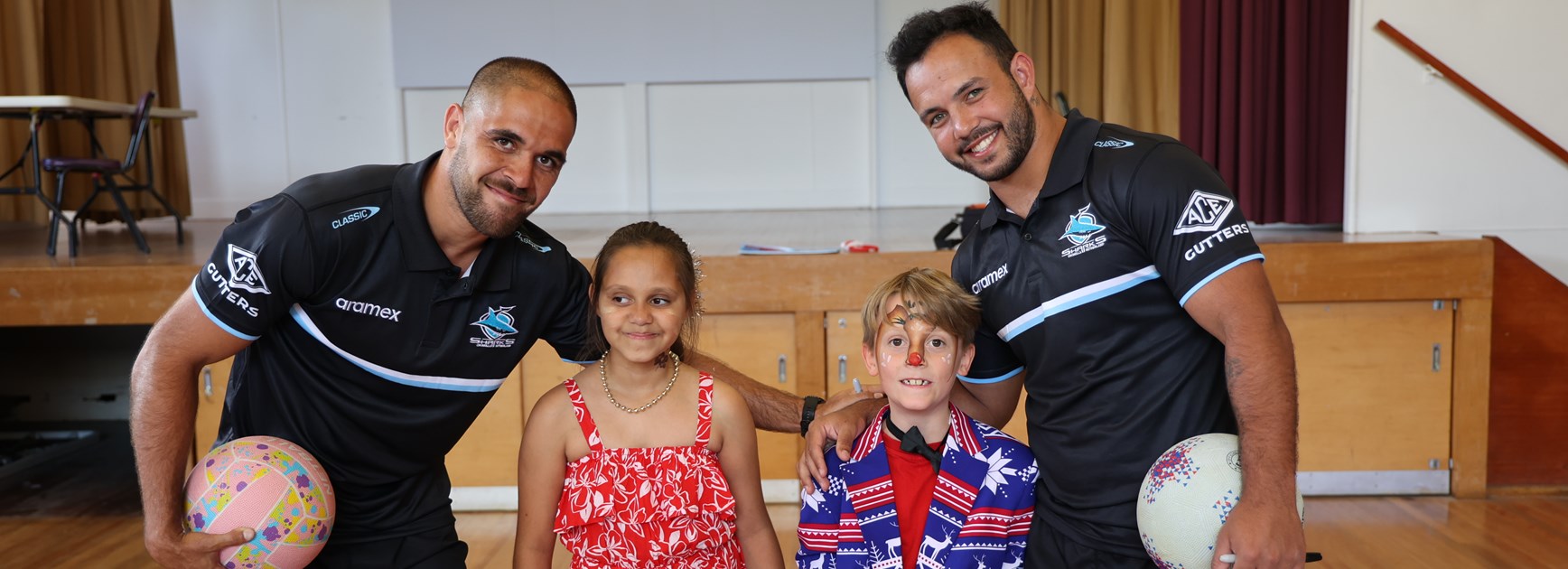 Sharks stars support Kurranulla Koori Kids Christmas