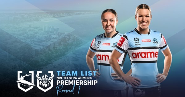 NRLW Team List - Sharks v Raiders | Sharks