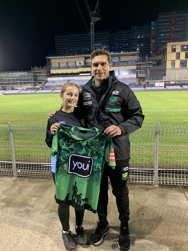 NRL referee Ziggy Przeklasa-Adamski with local Cronulla Junior League referee Leah