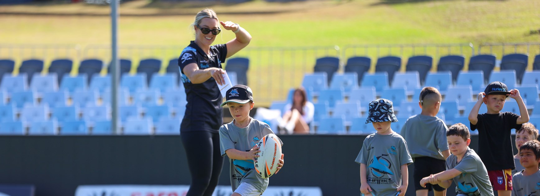 Emma driving holiday clinics and making rugby league accessible to all