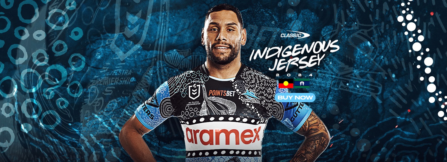 Sharks launch 2024 Indigenous jersey - on sale now