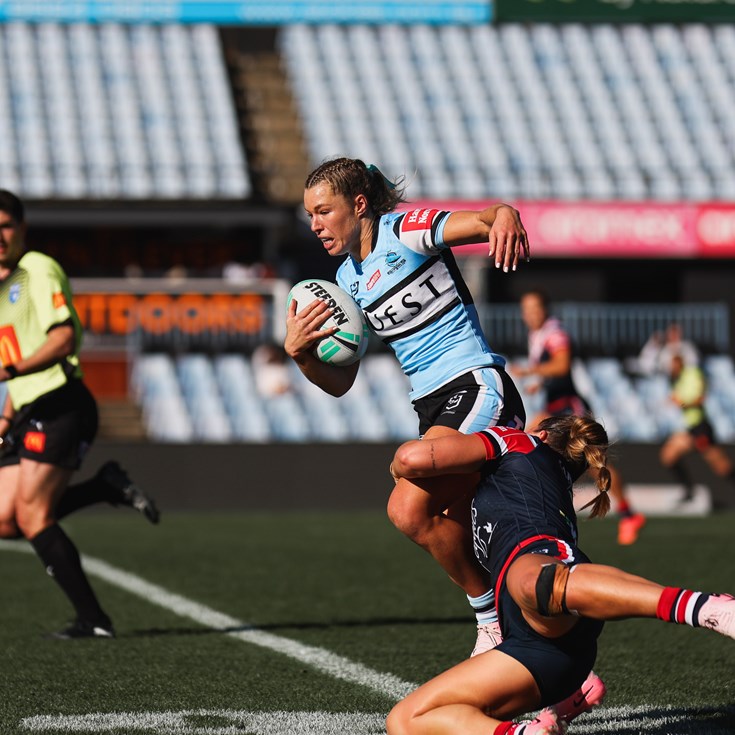 Sharks dominate early in drawn NRLW trial