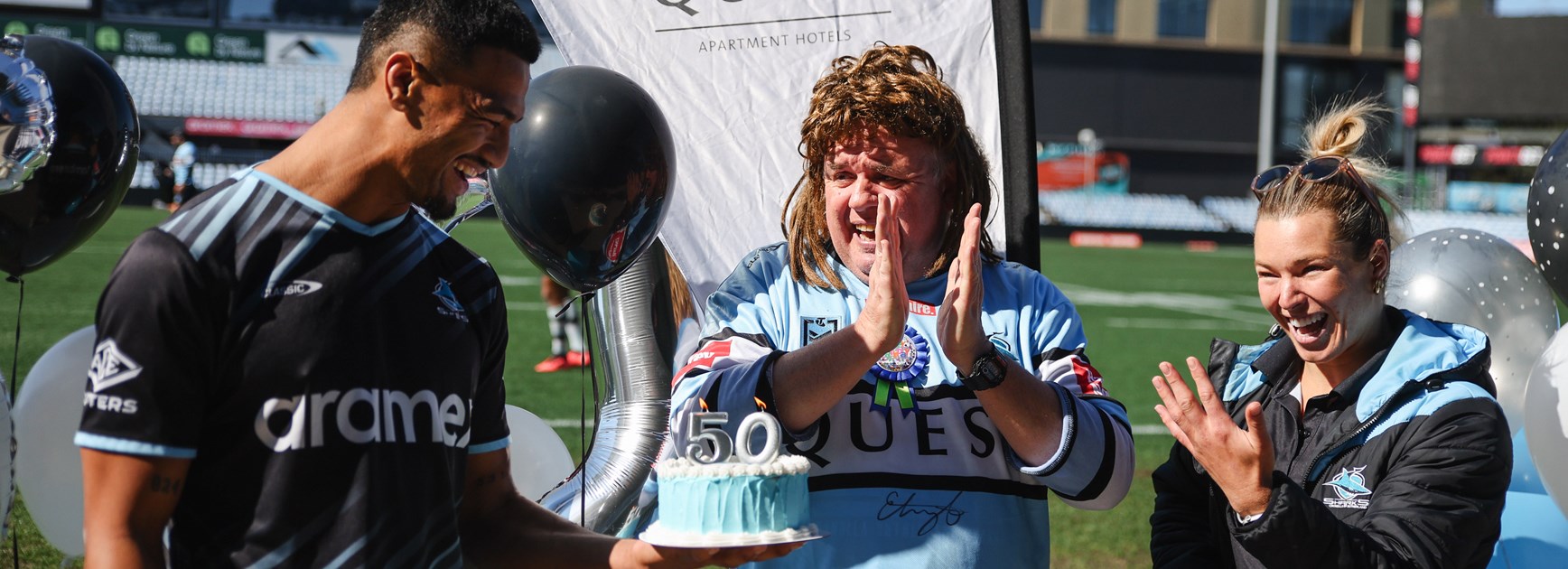 A birthday to cherish for Sharks superfan Matty