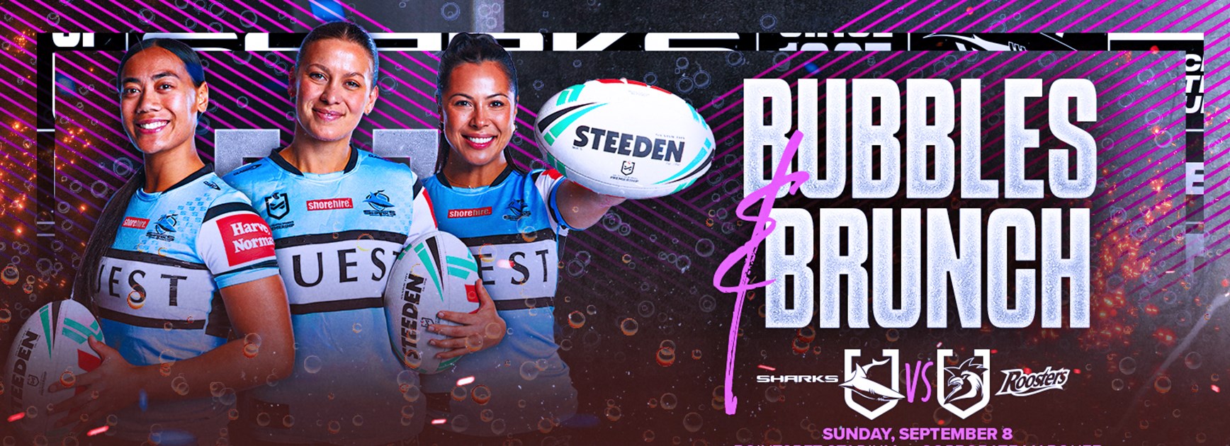 Sharks launch unmissable NRLW ‘Bubbles and Brunch’ event