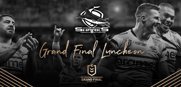 Book now for 47th annual Sharks Grand Final Luncheon