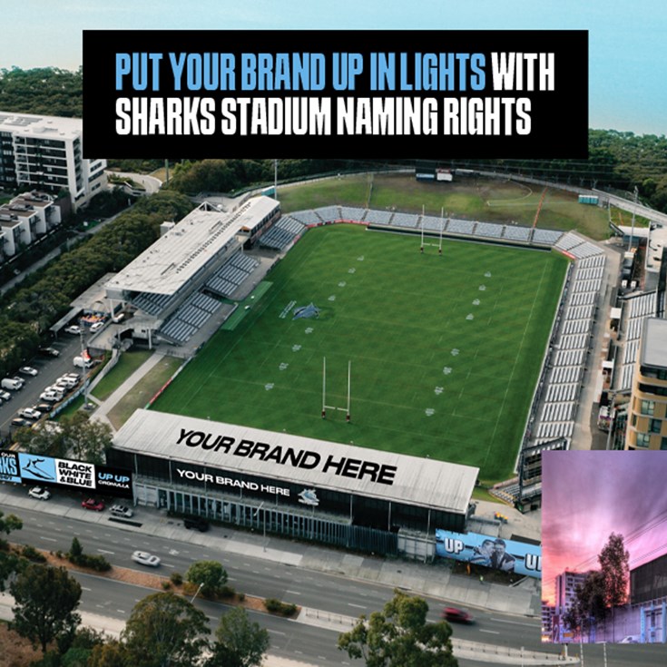 Exclusive naming rights to Sharks Stadium now available