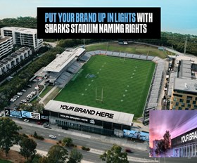 Exclusive naming rights to Sharks Stadium now available