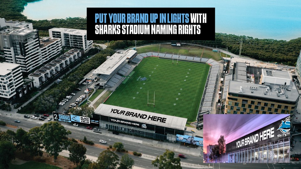 Exclusive naming rights to Sharks Stadium now available