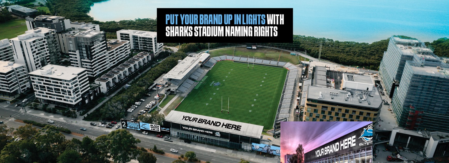 Exclusive naming rights to Sharks Stadium now available