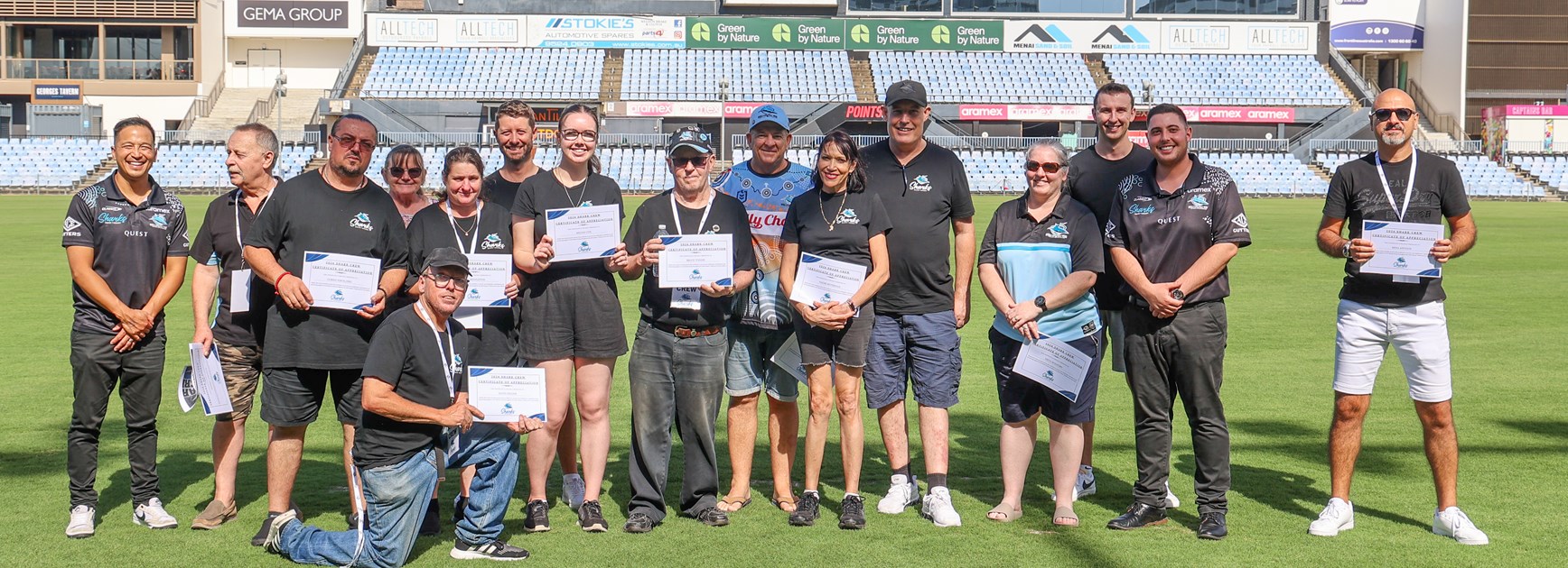 Shark Crew volunteers acknowledged for hard work