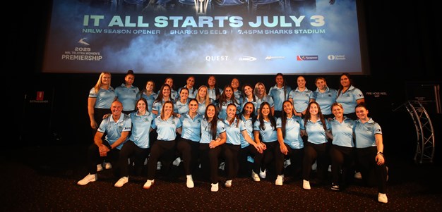 Showtime: Sharks premiere 2025 NRLW squad at movie-themed season launch